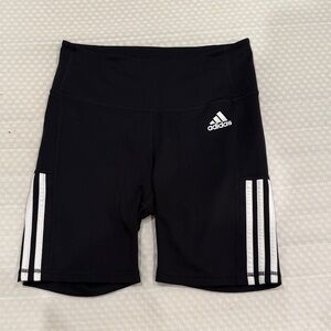 Adidas Women's Black and White Biker Shorts